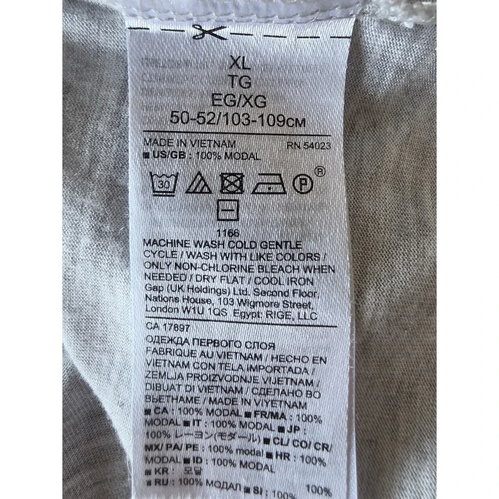 Banana Republic Women's XL Gray Modal Short Sleeve T-Shirt‎ Casual